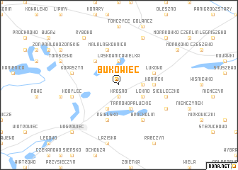 map of Bukowiec