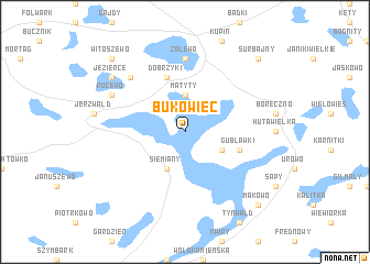 map of Bukowiec