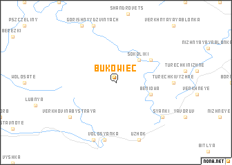 map of Bukowiec