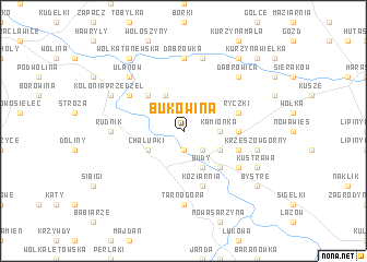 map of Bukowina