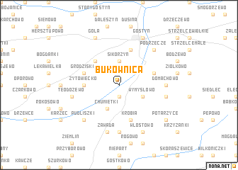 map of Bukownica