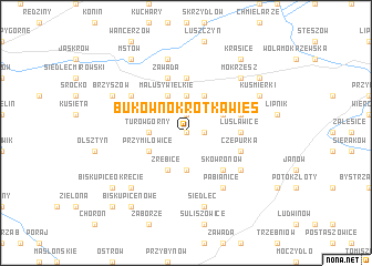 map of Bukowno Krótka Wieś