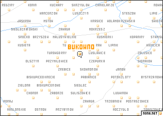 map of Bukowno