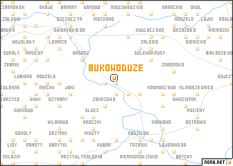 map of Bukowo Duże