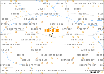 map of Bukowo