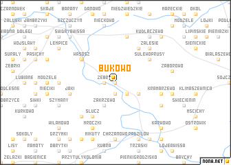 map of Bukowo