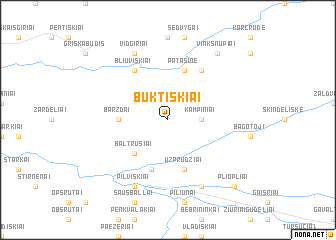 map of Buktiškiai