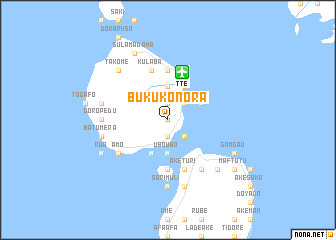 map of Buku Konora