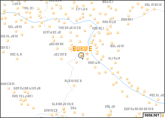 map of Bukve