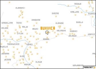 map of Bukvica