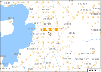 map of Bulacanin