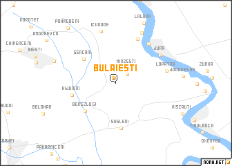 map of Bulăieşti