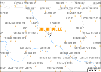 map of Bulainville