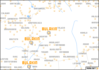 map of Bulakin