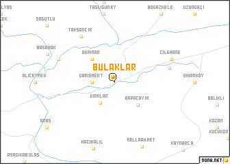 map of Bulaklar