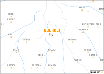 map of Bulaklı