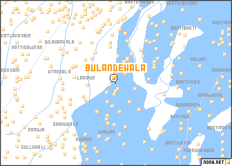 map of Bulandewāla