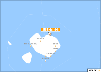 map of Bulangan