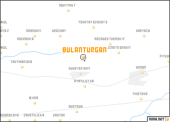 map of Bulan-Turgan