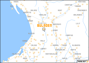 map of Bulaoen