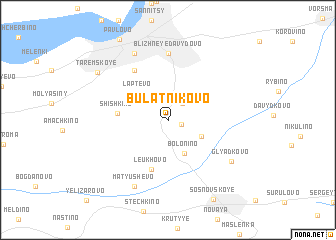 map of Bulatnikovo