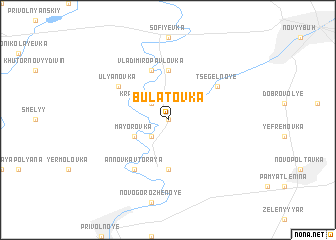 map of Bulatovka