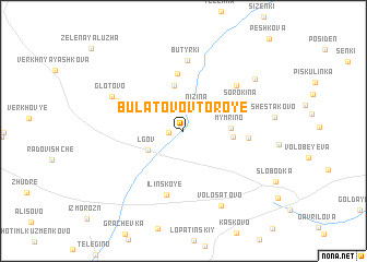 map of Bulatovo Vtoroye