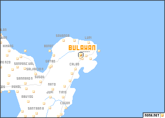 map of Bulawan