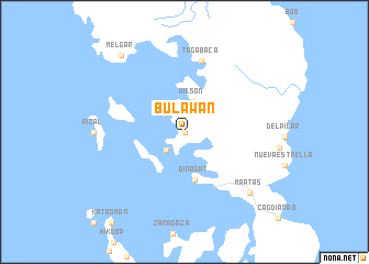 map of Bulawan