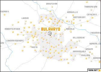 map of Bulawayo