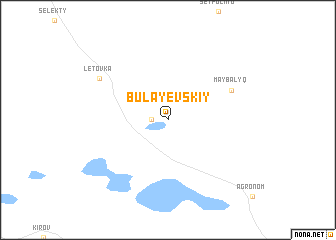 map of Bulayevskiy