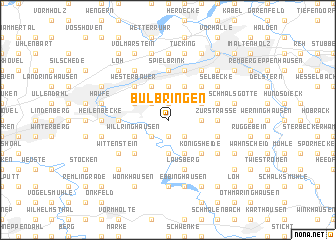 map of Bülbringen