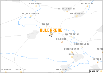 map of Bŭlgarene