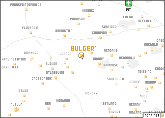 map of Bulger