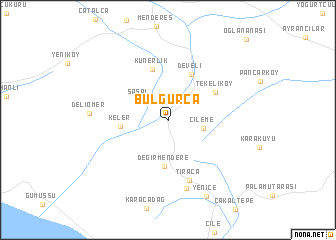 map of Bulgurca