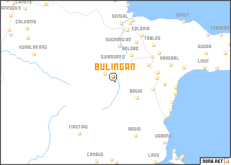 map of Bulingan