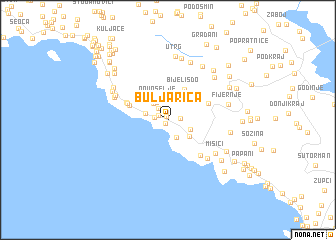 buljarice mapa Buljarica (Serbia and Montenegro) map   nona.net buljarice mapa