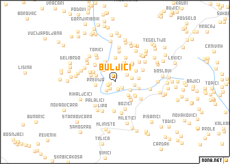 map of Buljići