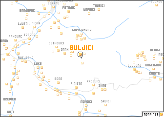 map of Buljići