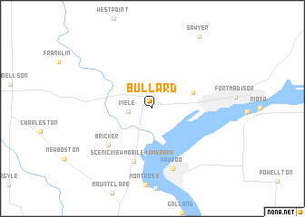 map of Bullard