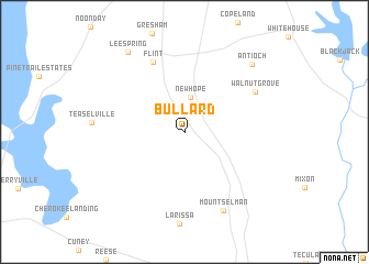 map of Bullard