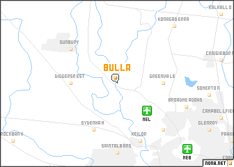 map of Bulla