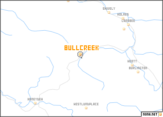 map of Bull Creek