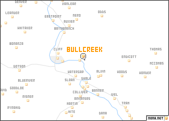 map of Bull Creek