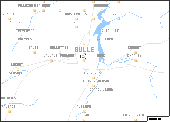 map of Bulle