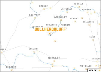 map of Bullhead Bluff