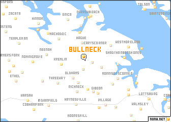 map of Bull Neck