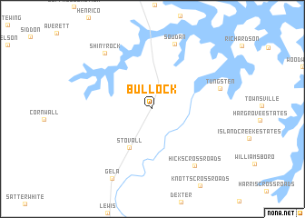 map of Bullock