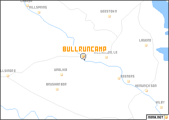 map of Bull Run Camp