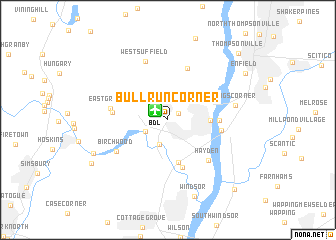 map of Bull Run Corner